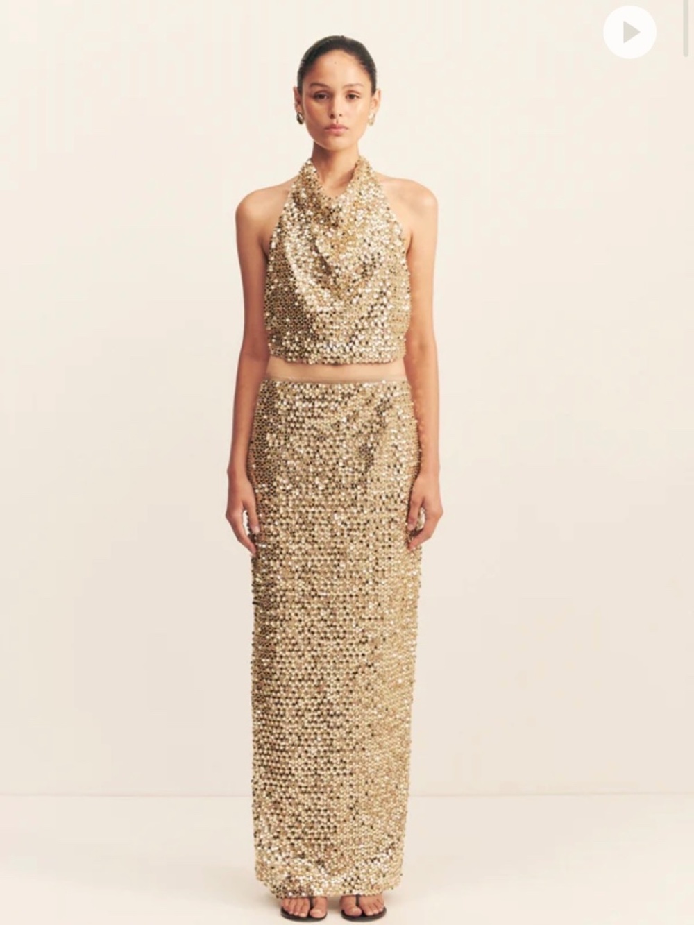 Shona Joy Bria Halter and Maxi Skirt